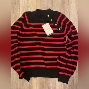 Womens small striped who what wear sweater
